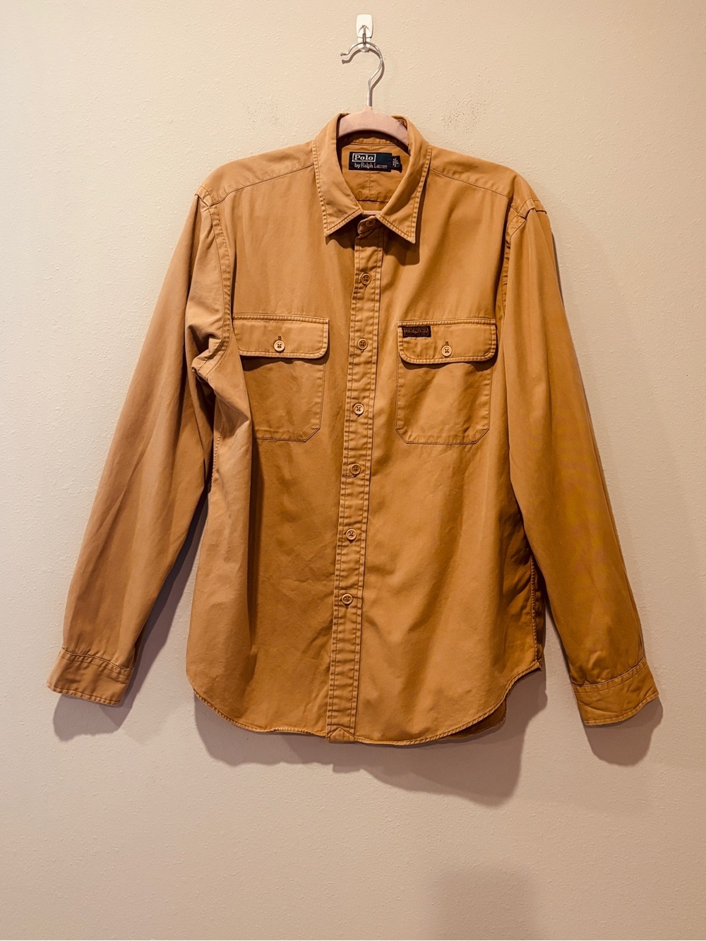 Polo by Ralph Lauren Vintage Men’s Utility Long Sleeve Work Shirt Large Cotton